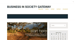 Desktop Screenshot of businessinsociety.eu